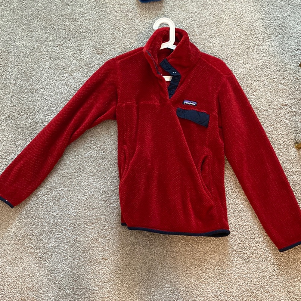 Red Patagonia jacket
